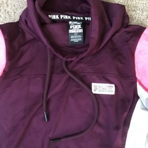 Pink athletic hoodie